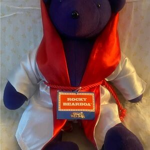 Rocky Bearboa Plush in Red and White Robe